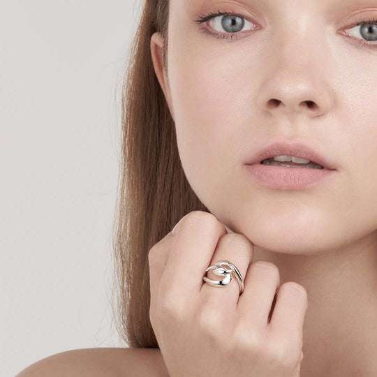 SILVER HOOK RING
