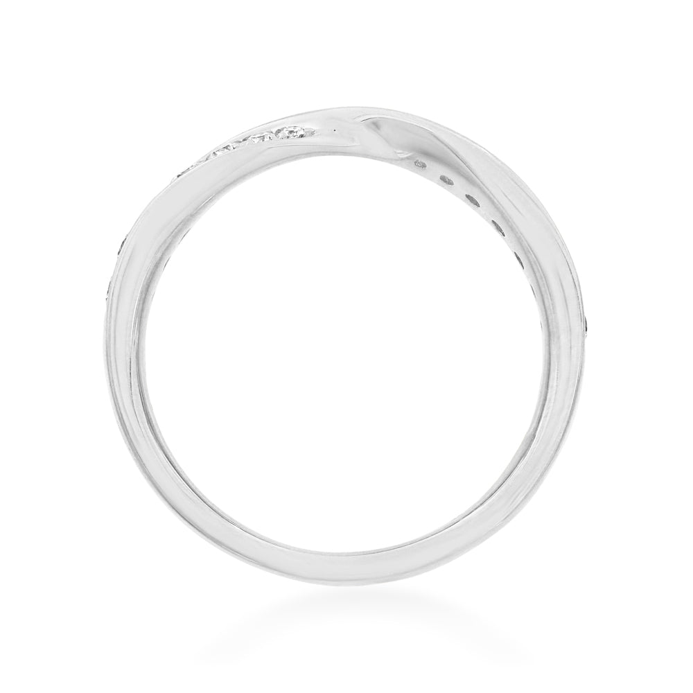 Platinum Diamond Twist Eternity Ring