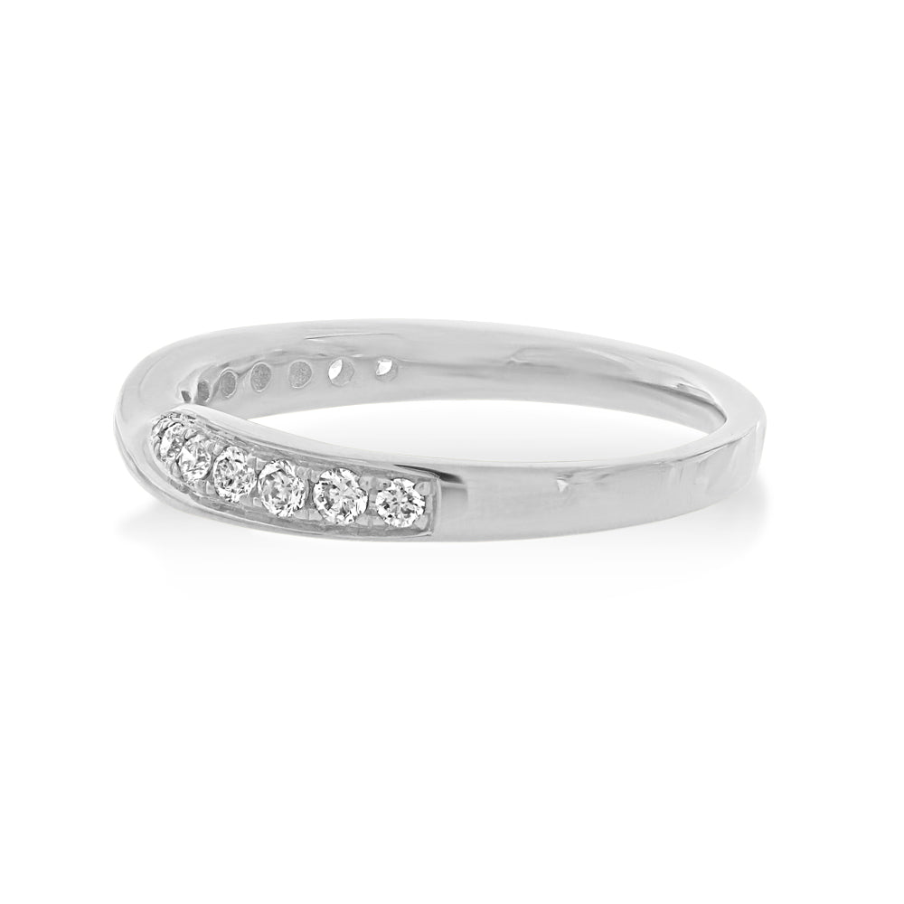 Platinum Diamond Twist Eternity Ring