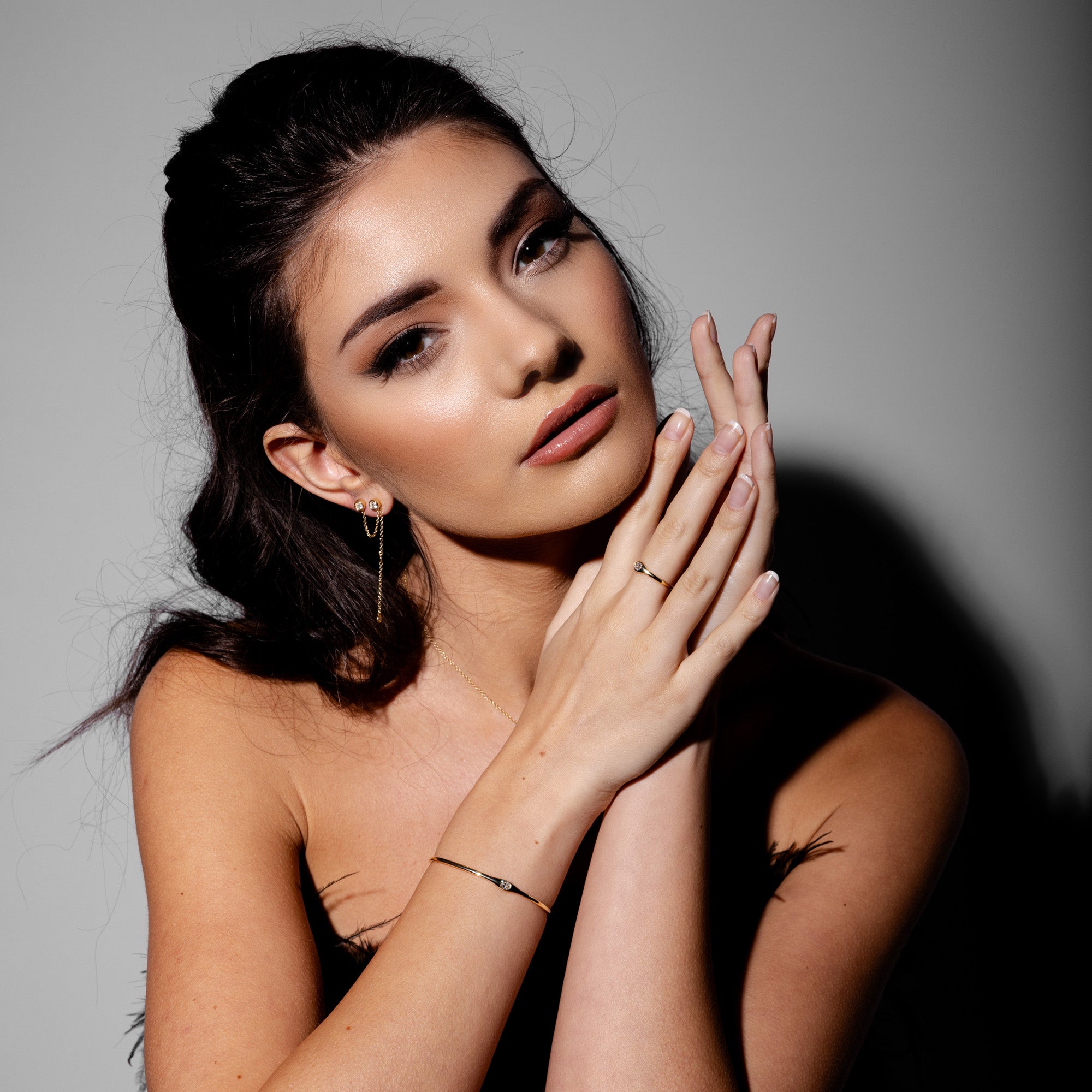 Signature Double Piercing Earring
