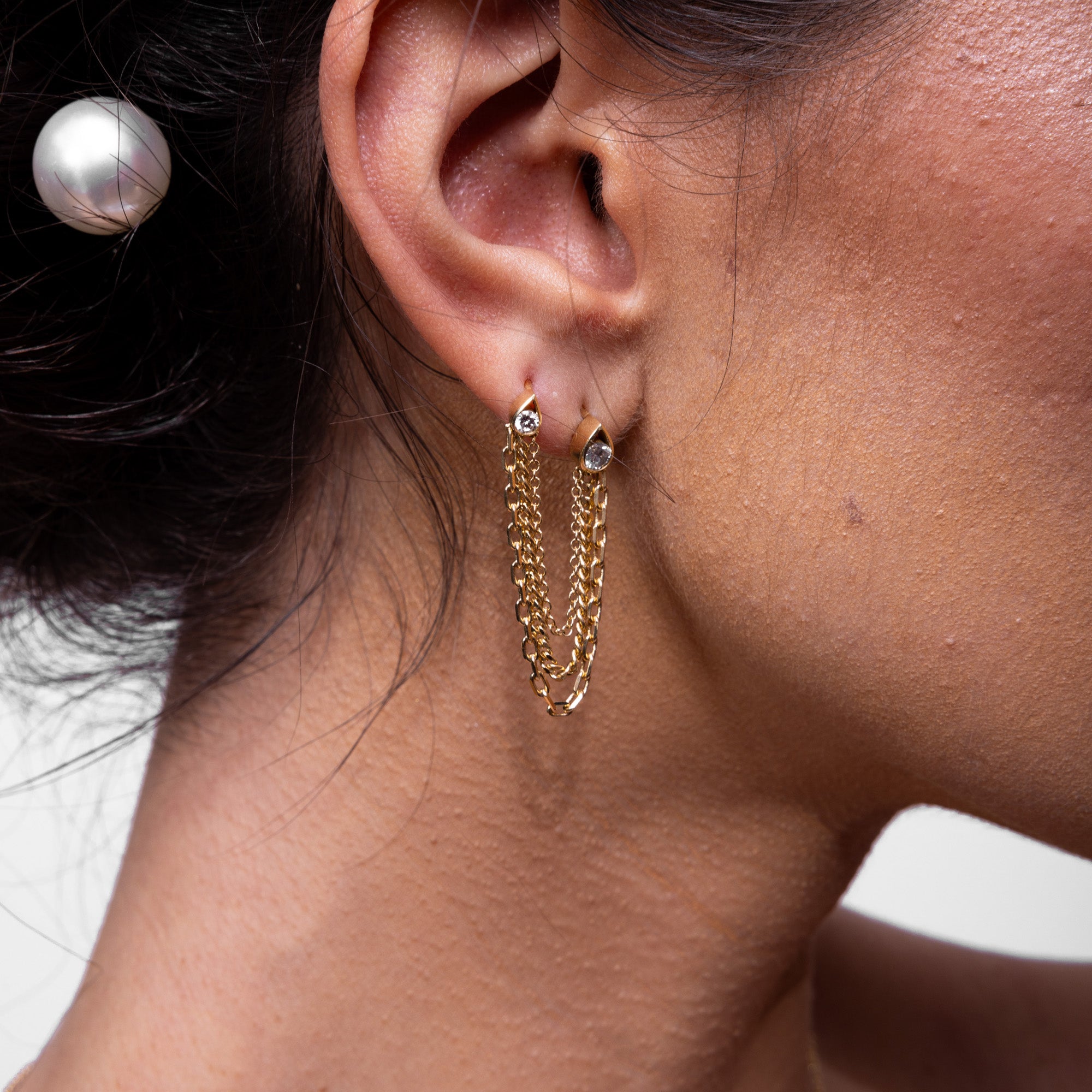 Opulence Double Piercing Earring