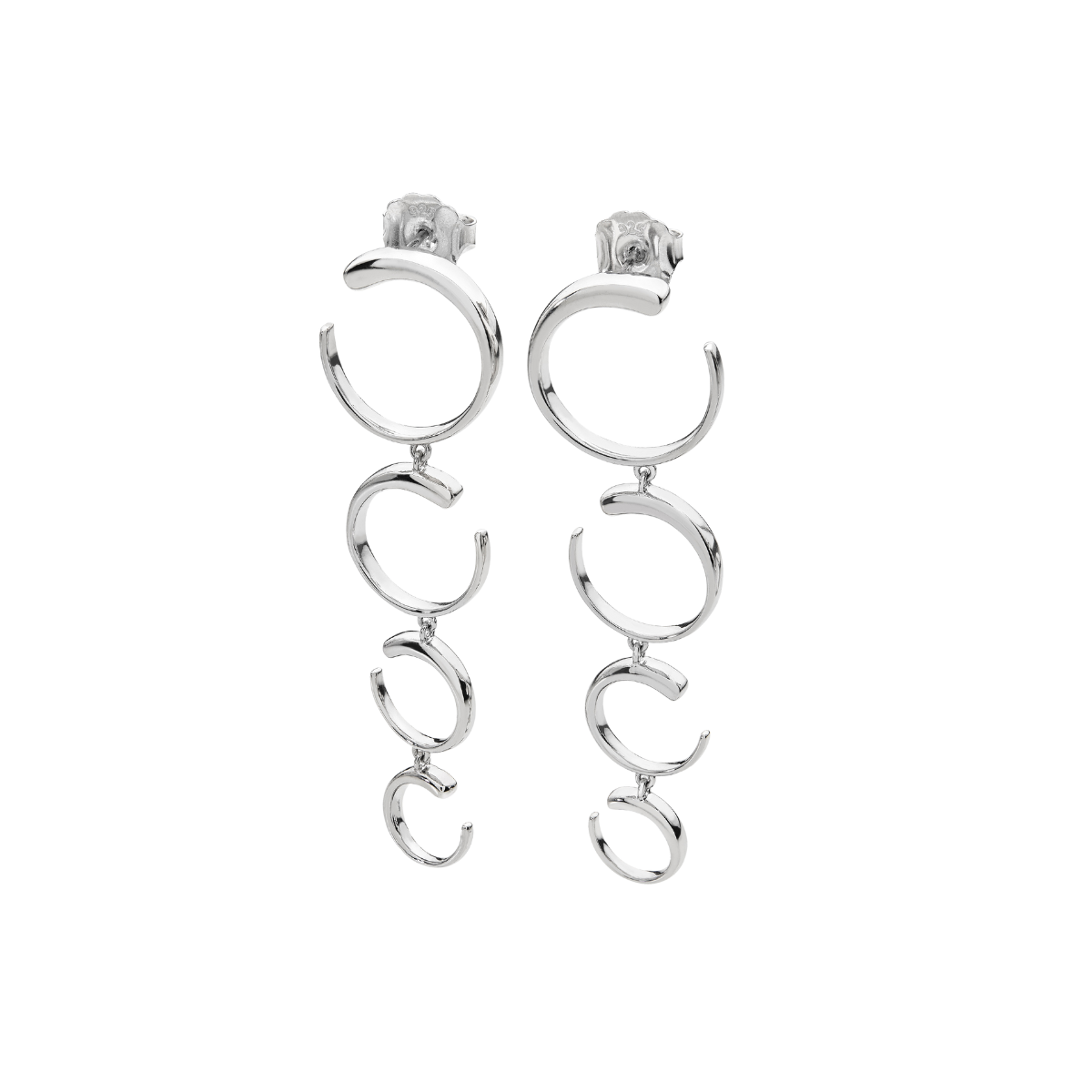 Quarter Luna Earrings