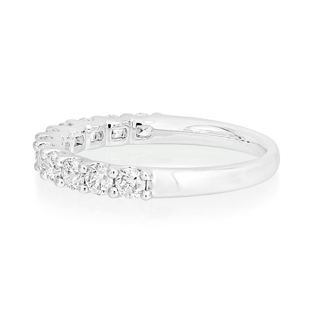 Platinum 0.82ct Diamond Ring