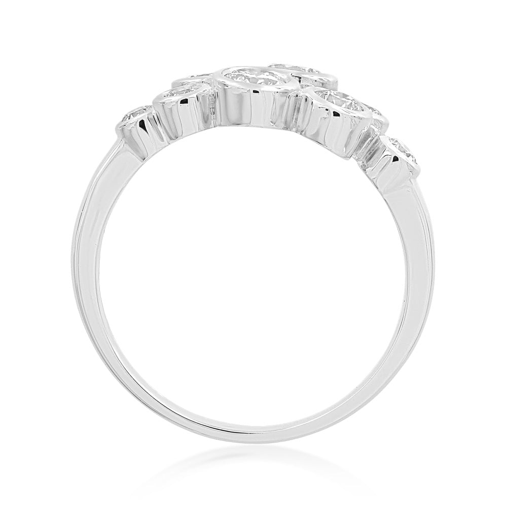 Platinum 0.76 Diamond Ring