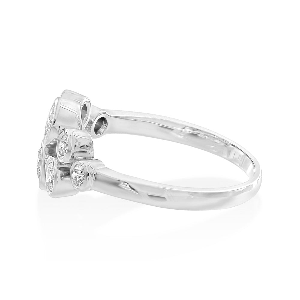 Platinum 0.76 Diamond Ring