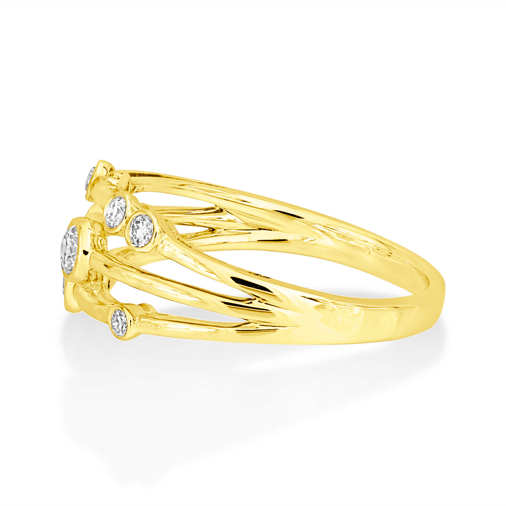 18Ct. Yellow Gold 0.27ct Diamond Ring