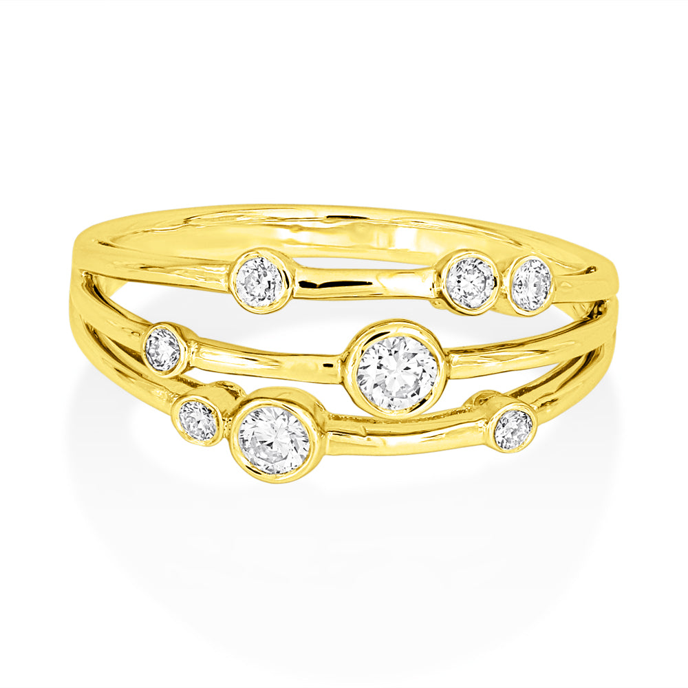 18Ct. Yellow Gold 0.27ct Diamond Ring