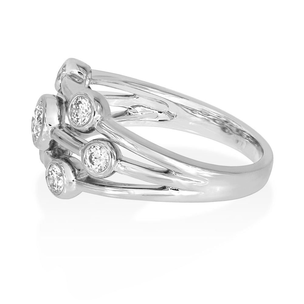 Platinum 0.81 Diamond Ring
