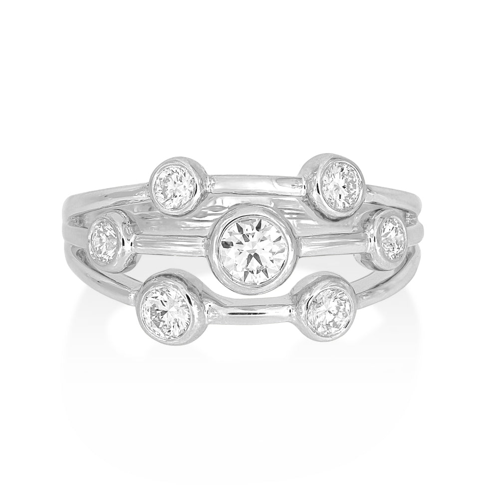Platinum 0.81 Diamond Ring