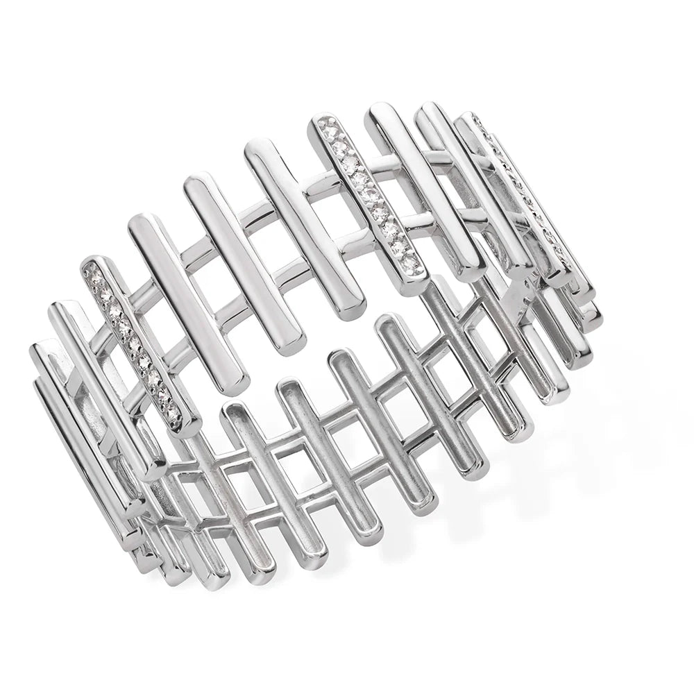 Melody Hinged Key Cuff Bangle