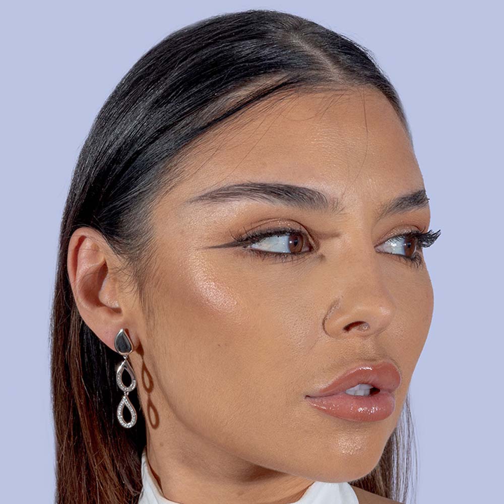 Melting Diamond Drop Earrings