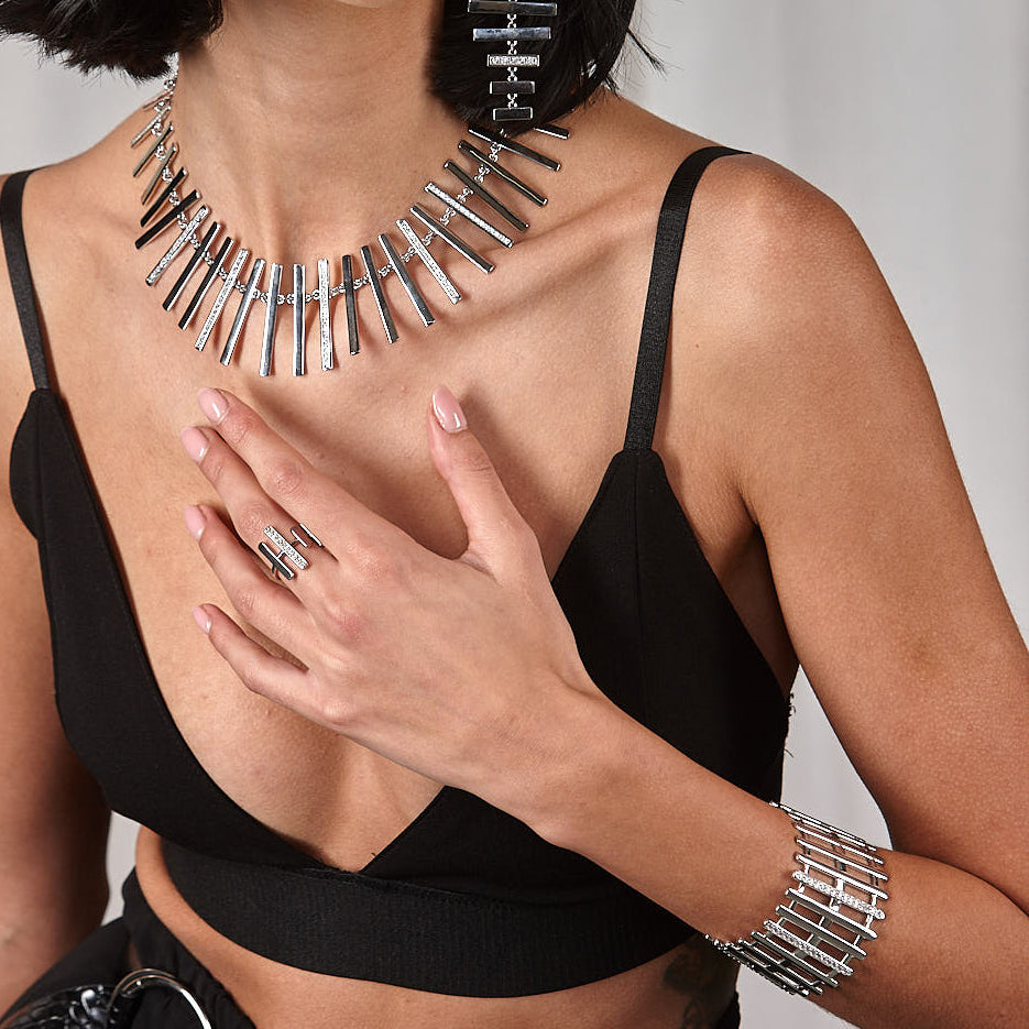 Melody Key Cuff Bangle