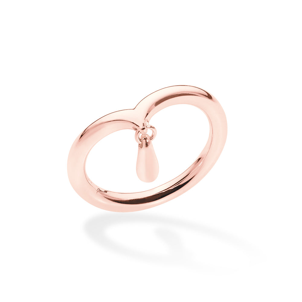 Midi Drip Ring in Rose Gold Vermeil