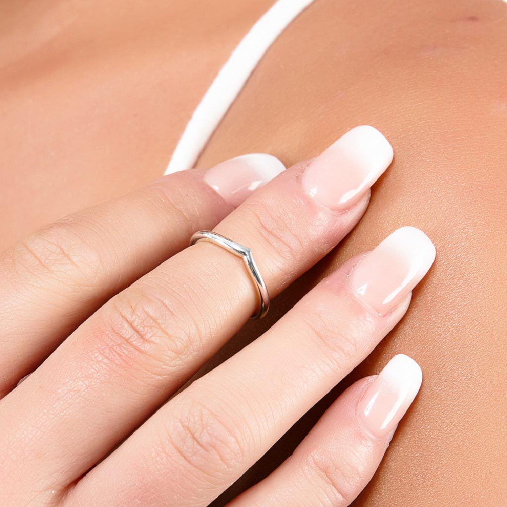 Wish Bone Midi Drip Ring