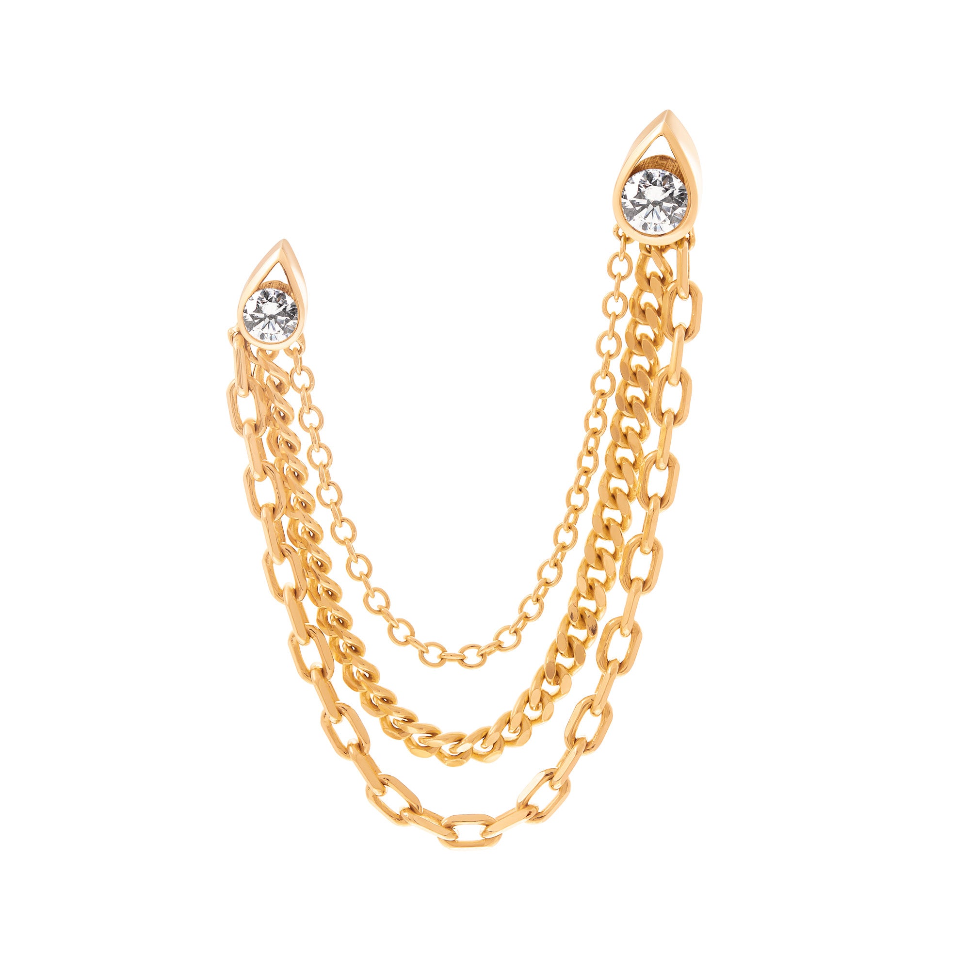 Opulence Double Piercing Earring