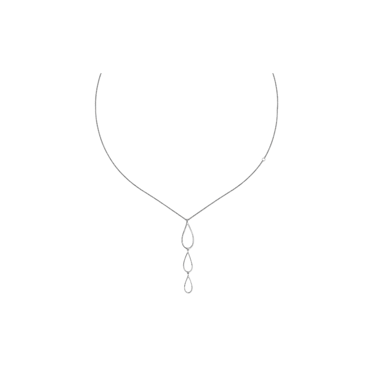 Tri Petal Long Pendant