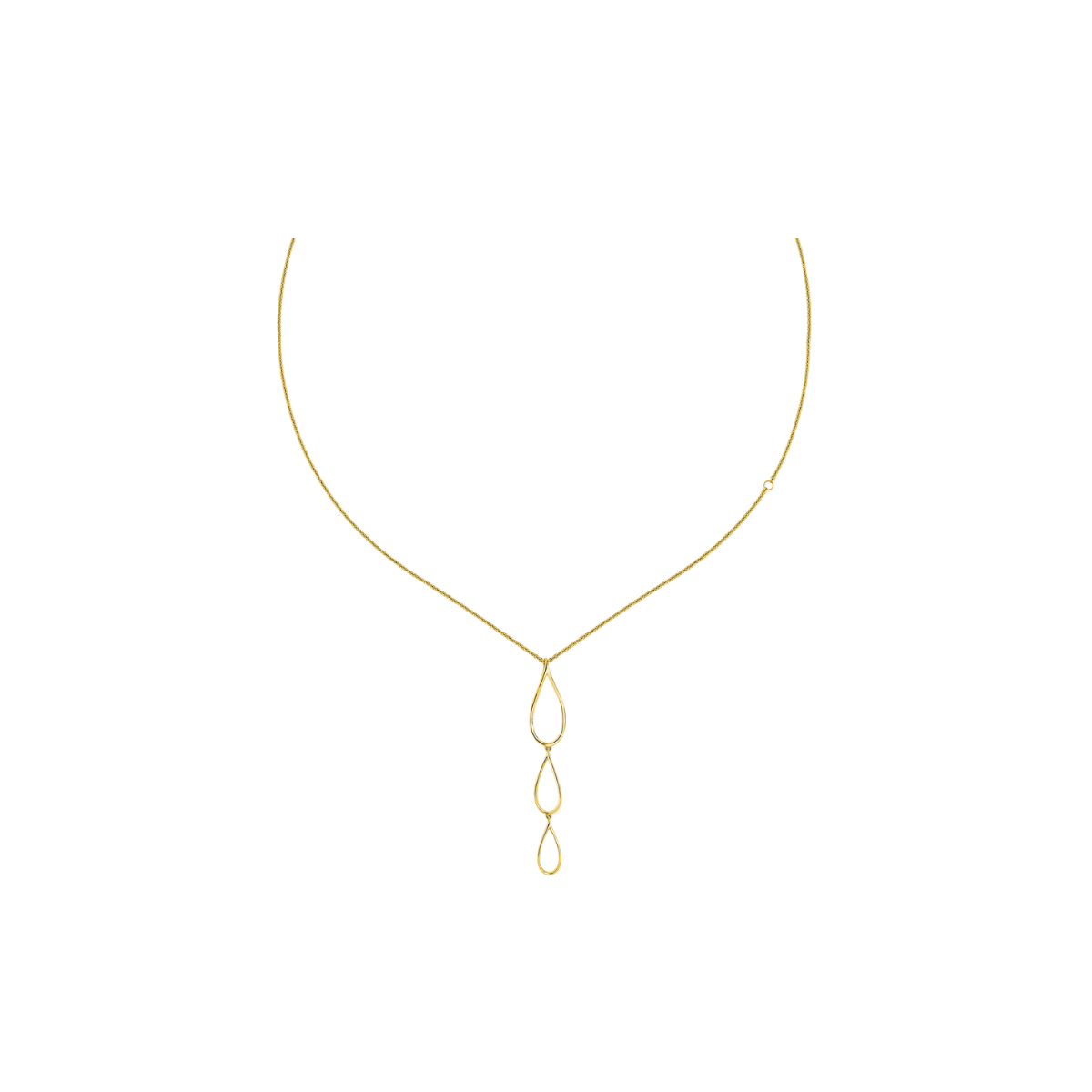 Tri Petal Long Pendant