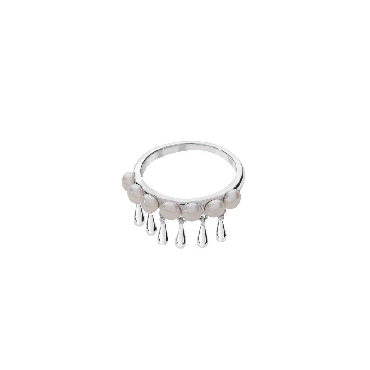 Royal Pearl Drop Ring