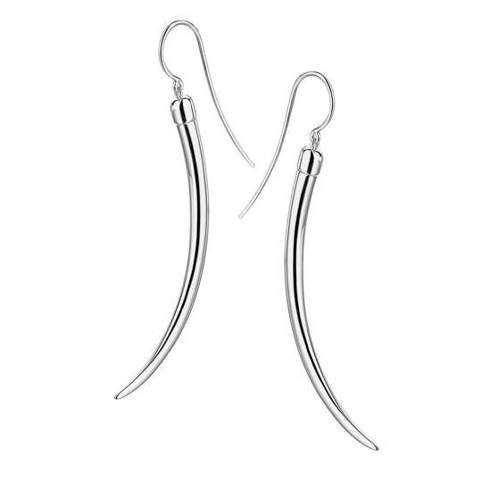 SILVER NO.1 DROP EARRINGS