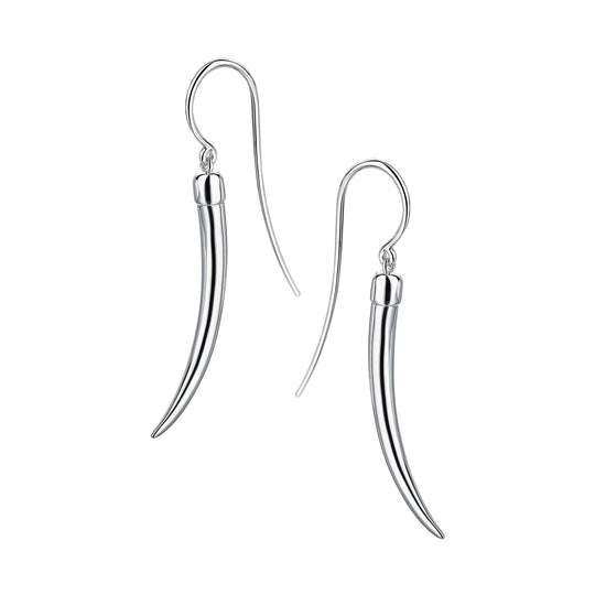 SILVER NO.1 SMALL DROP EARRINGS