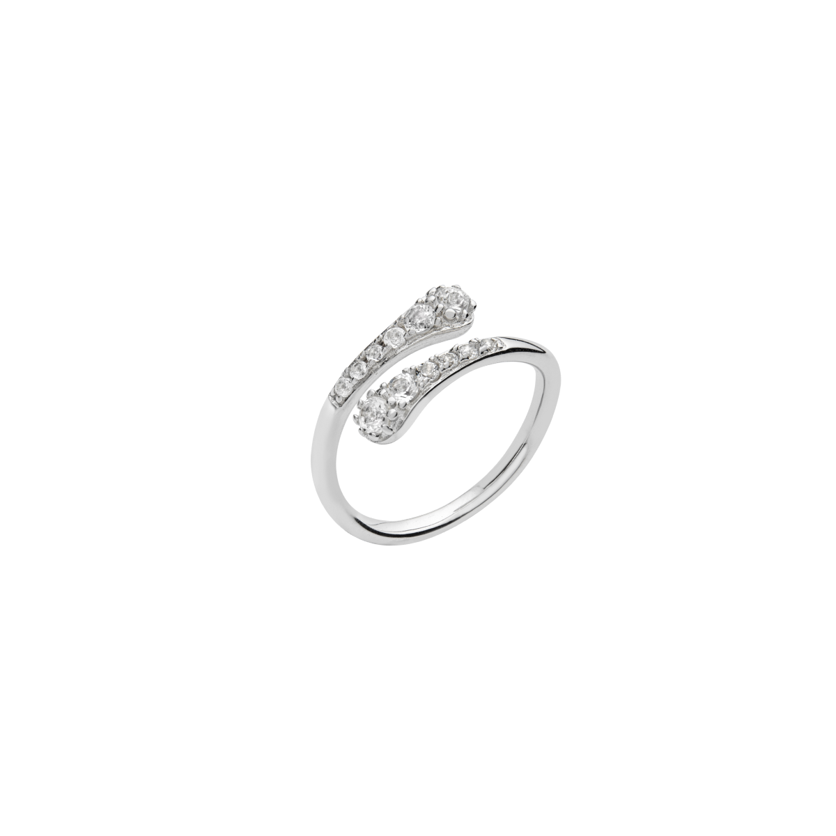 Skinny Drip Cross Over Ring