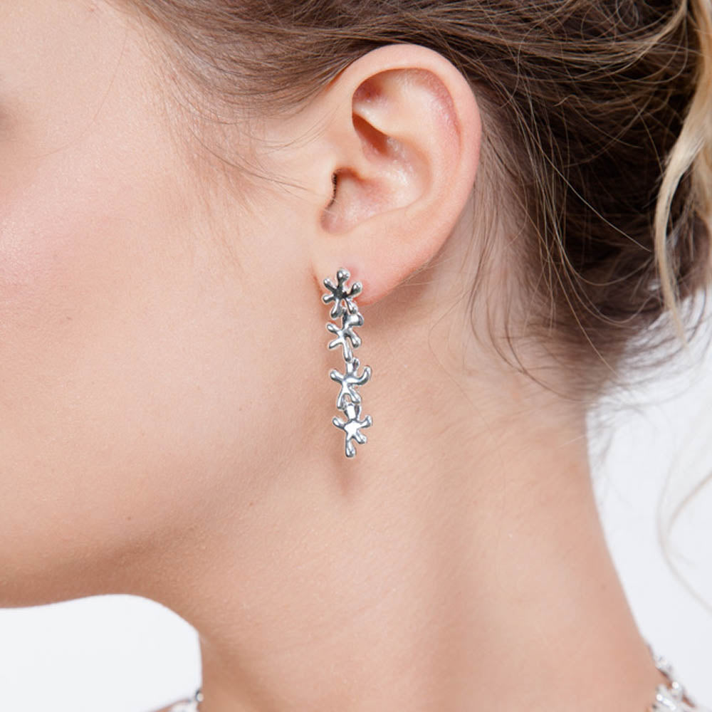 Four Drop Splash Earrings