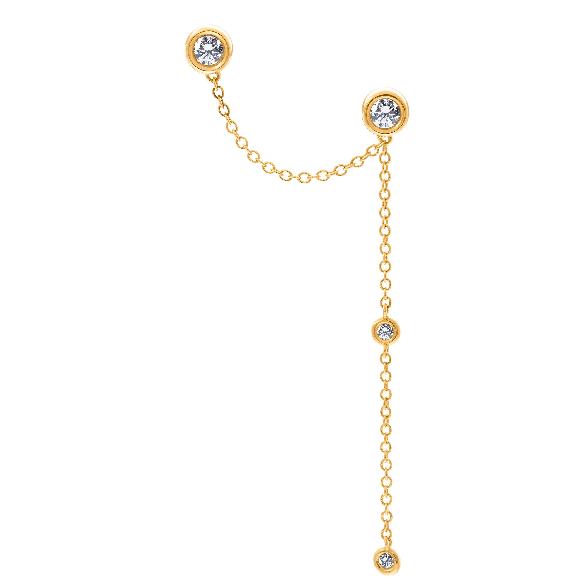 Signature Double Piercing Earring