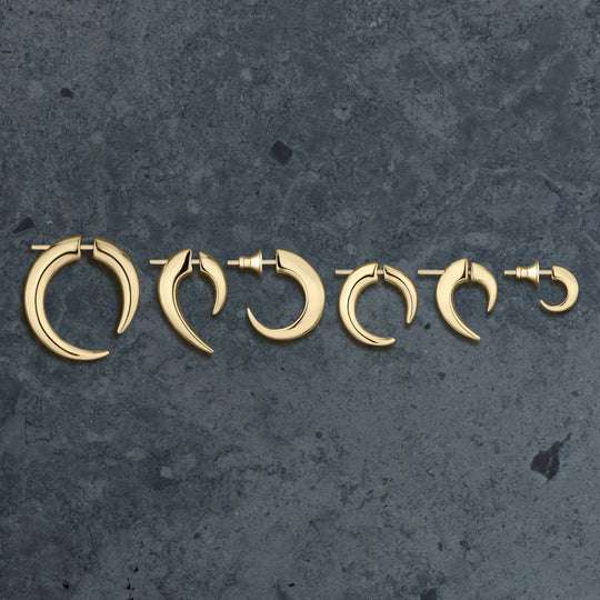 YELLOW GOLD VERMEIL TALON EARRINGS