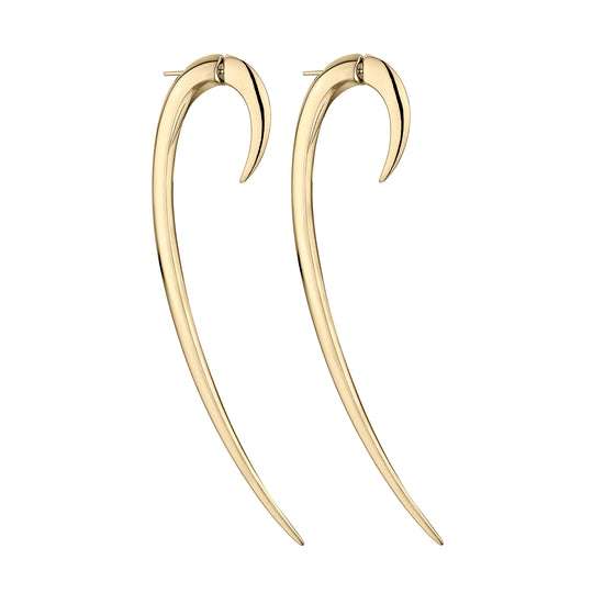 YELLOW GOLD VERMEIL HOOK EARRINGS SIZE 3