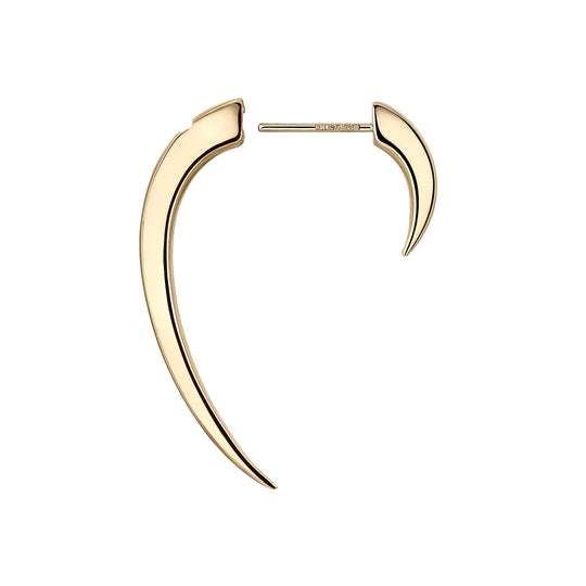 YELLOW GOLD VERMEIL LARGE HOOK EARRINGS