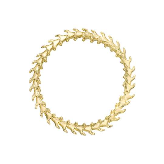 YELLOW GOLD VERMEIL SERPENTS TRACE SLIM BRACELET