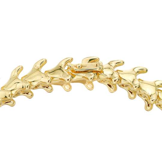 YELLOW GOLD VERMEIL SERPENTS TRACE SLIM BRACELET