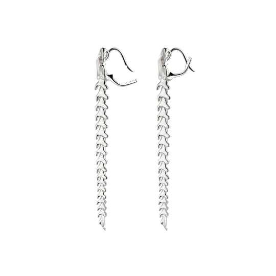 SILVER SERPENT TRACE DROP EARRINGS