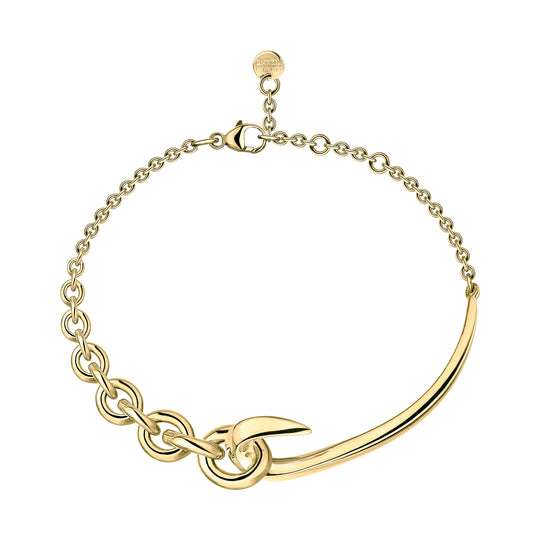 YELLOW GOLD VERMEIL HOOK CHAIN BRACELET