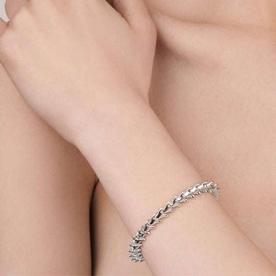 SILVER SERPENTS TRACE SLIM BRACELET