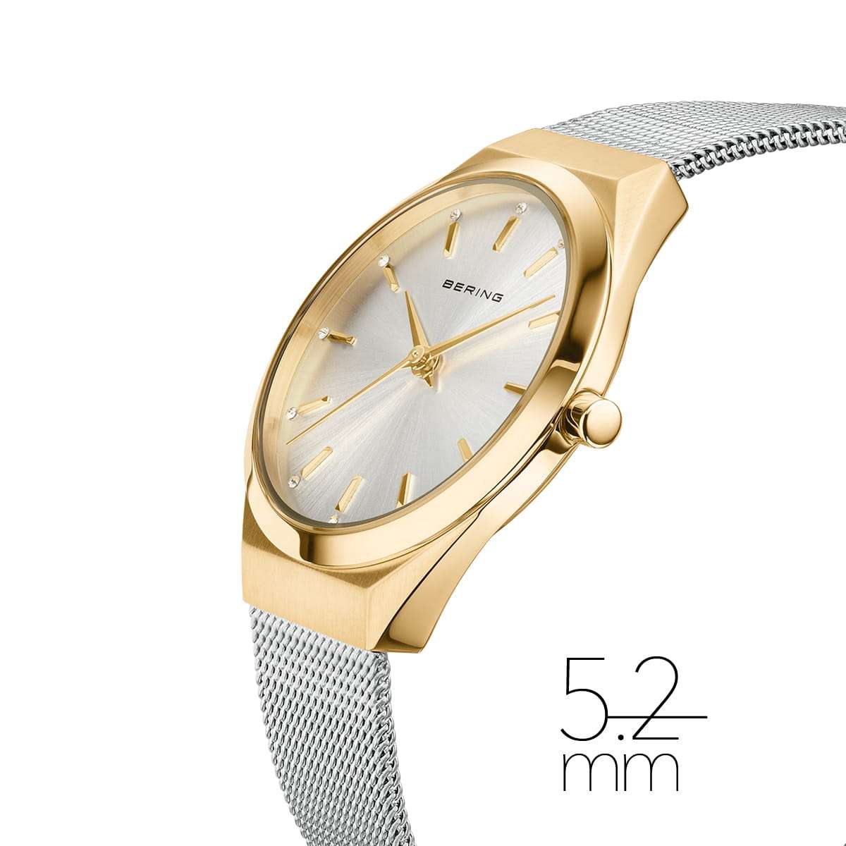 Bering Ultra Slim polished/brushed gold