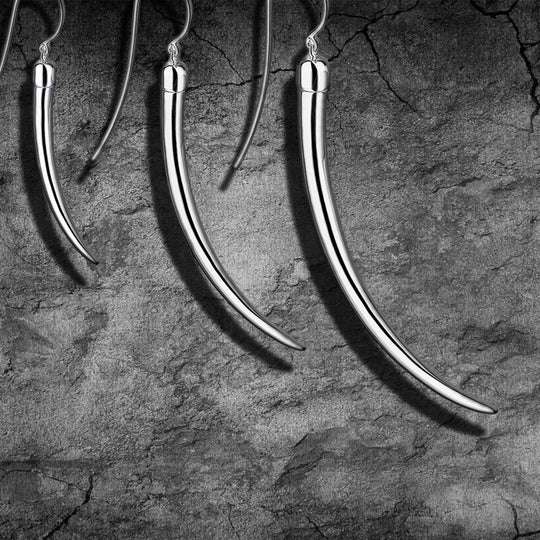 SILVER NO.1 SMALL DROP EARRINGS