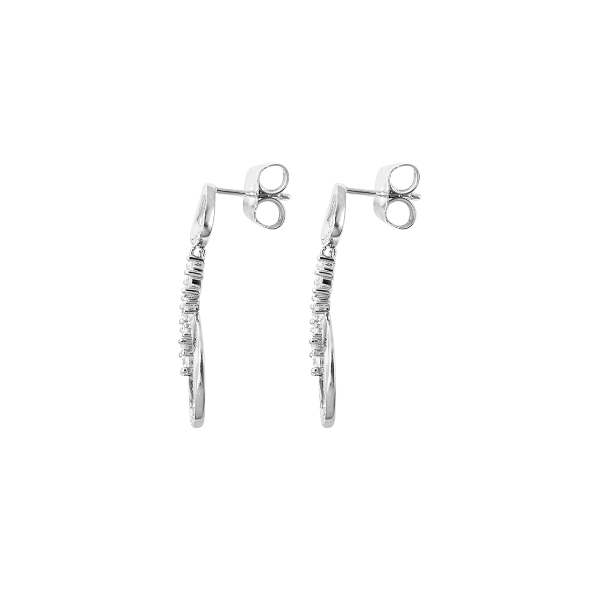 Volcan Earrings with White Topaz