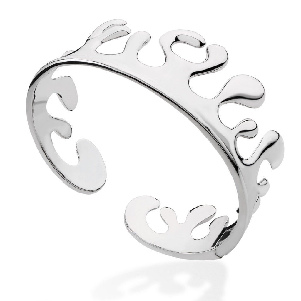 Wave Hinged Bangle