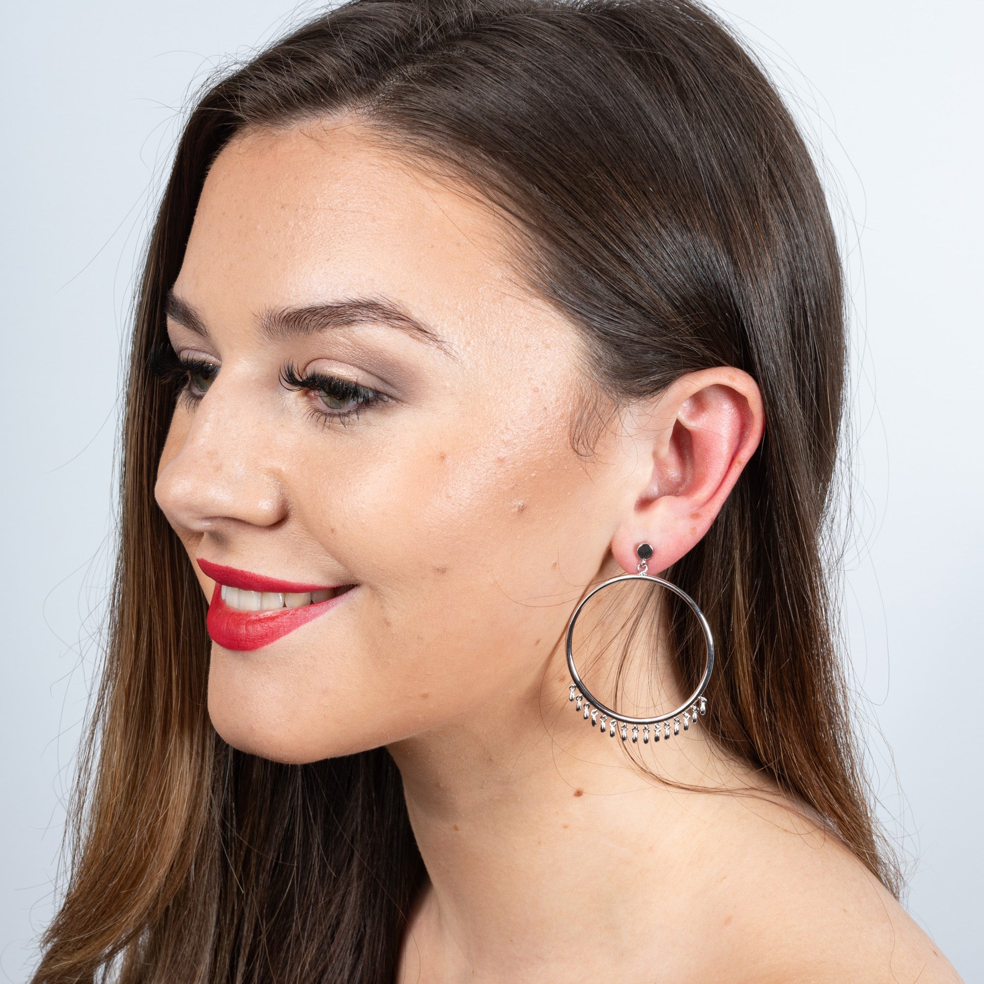 Waterfall Circle Earrings