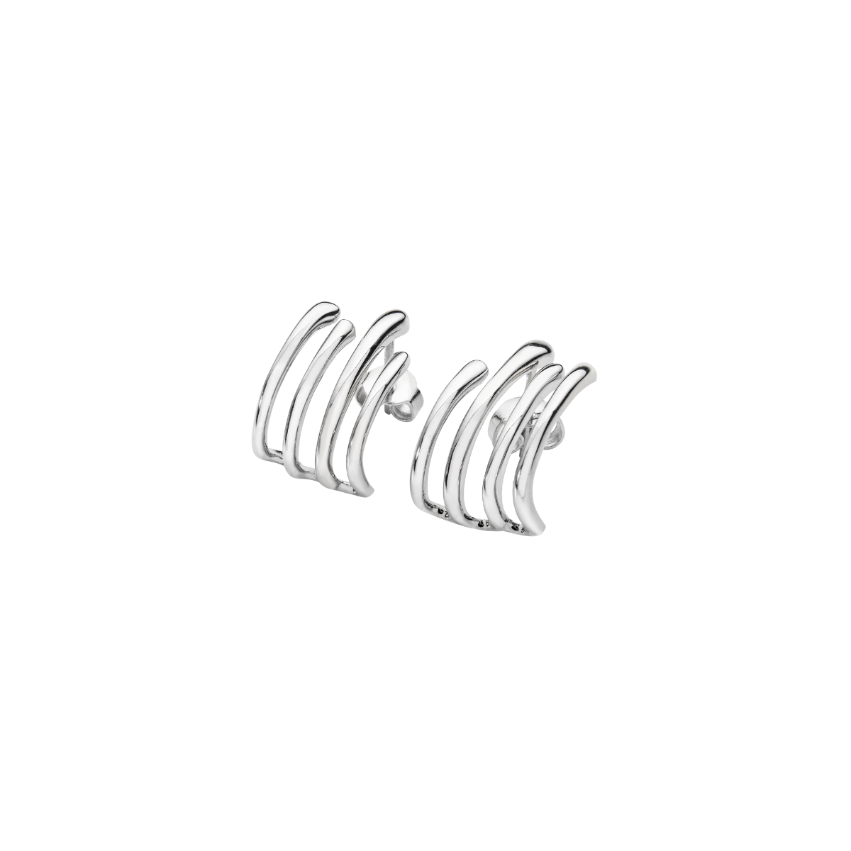 Waterfall four Hoop Studs