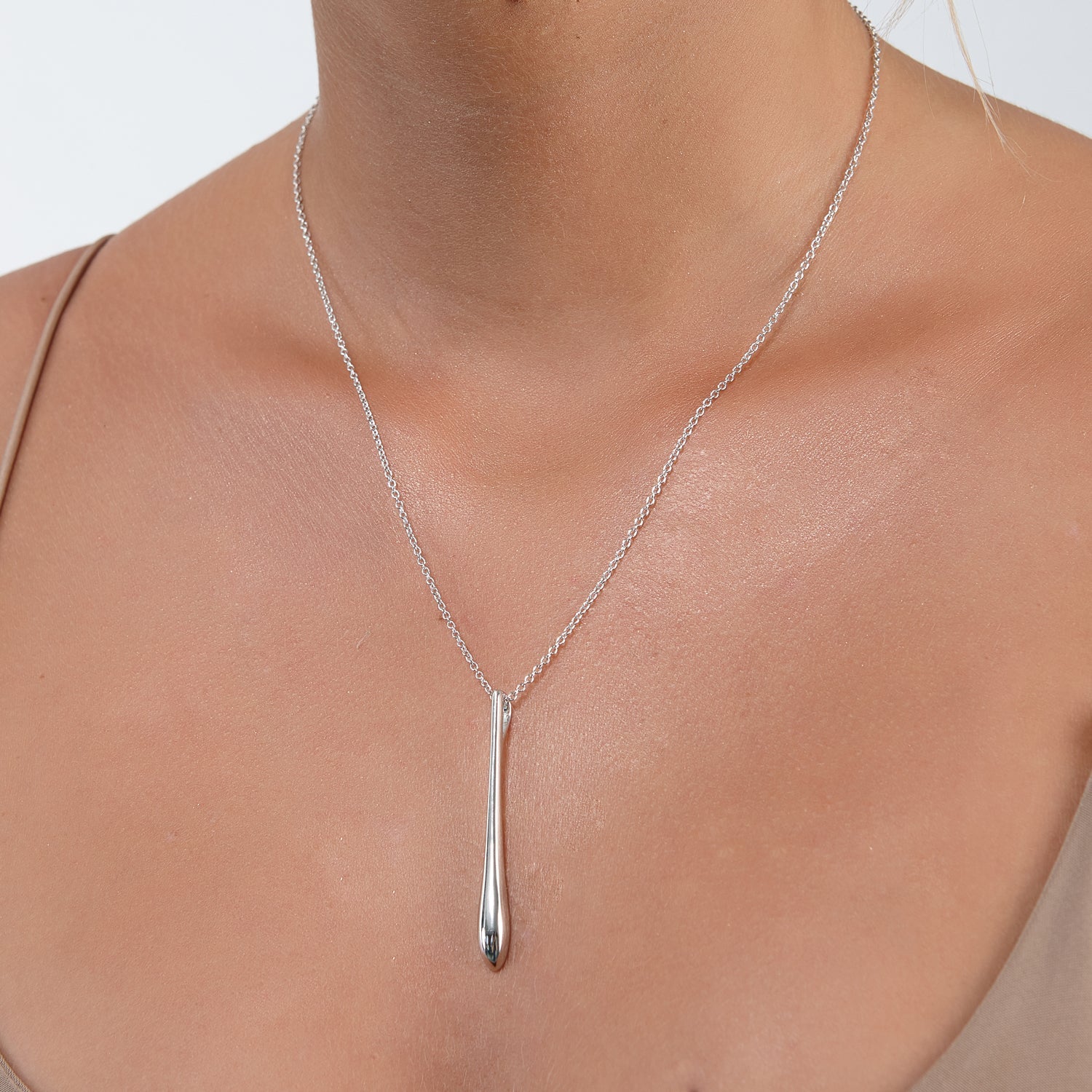Solid Tear Drop Pendant
