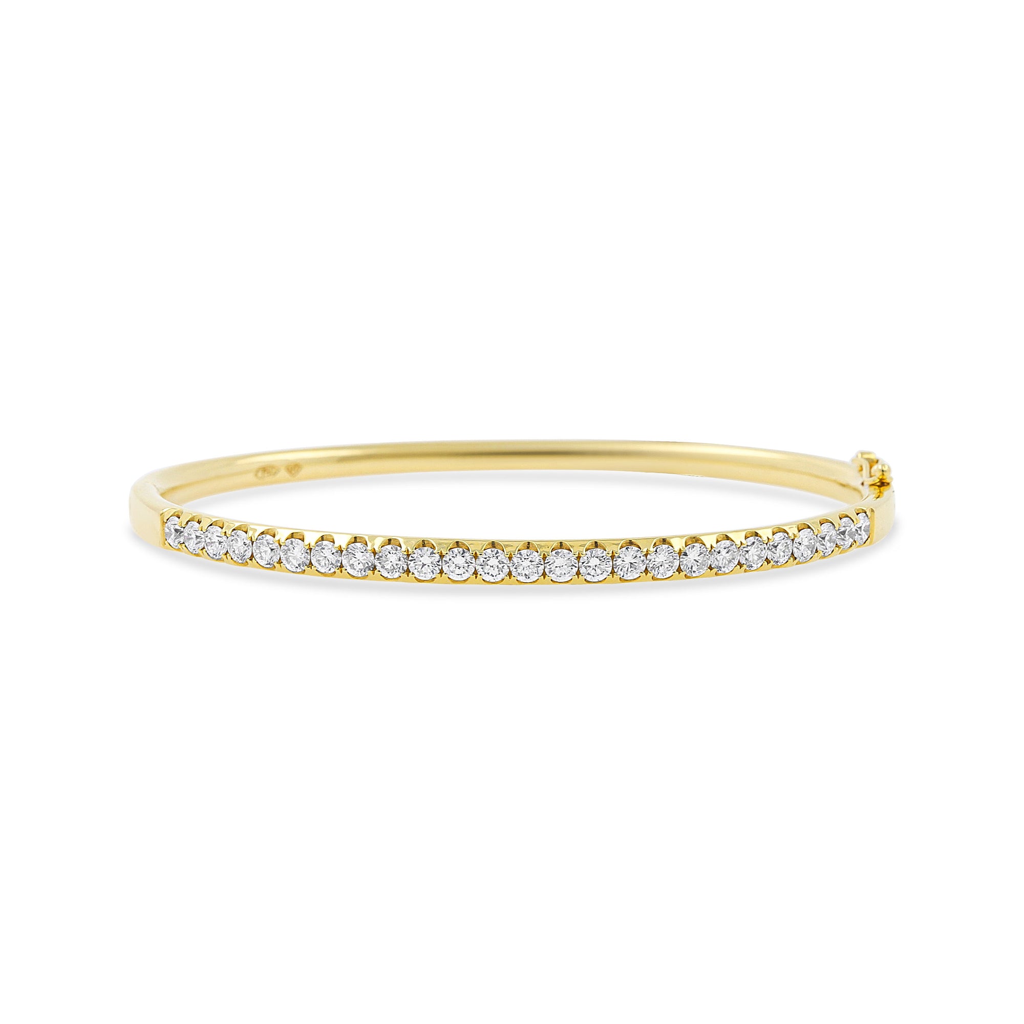 18ct Yellow Gold Diamond Bangle