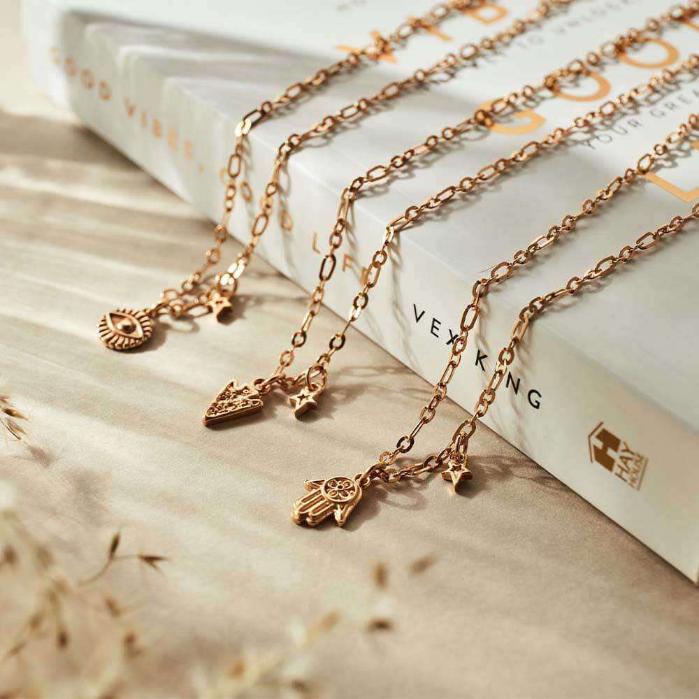 Chlobo Delicate Hamsa Hand Necklace