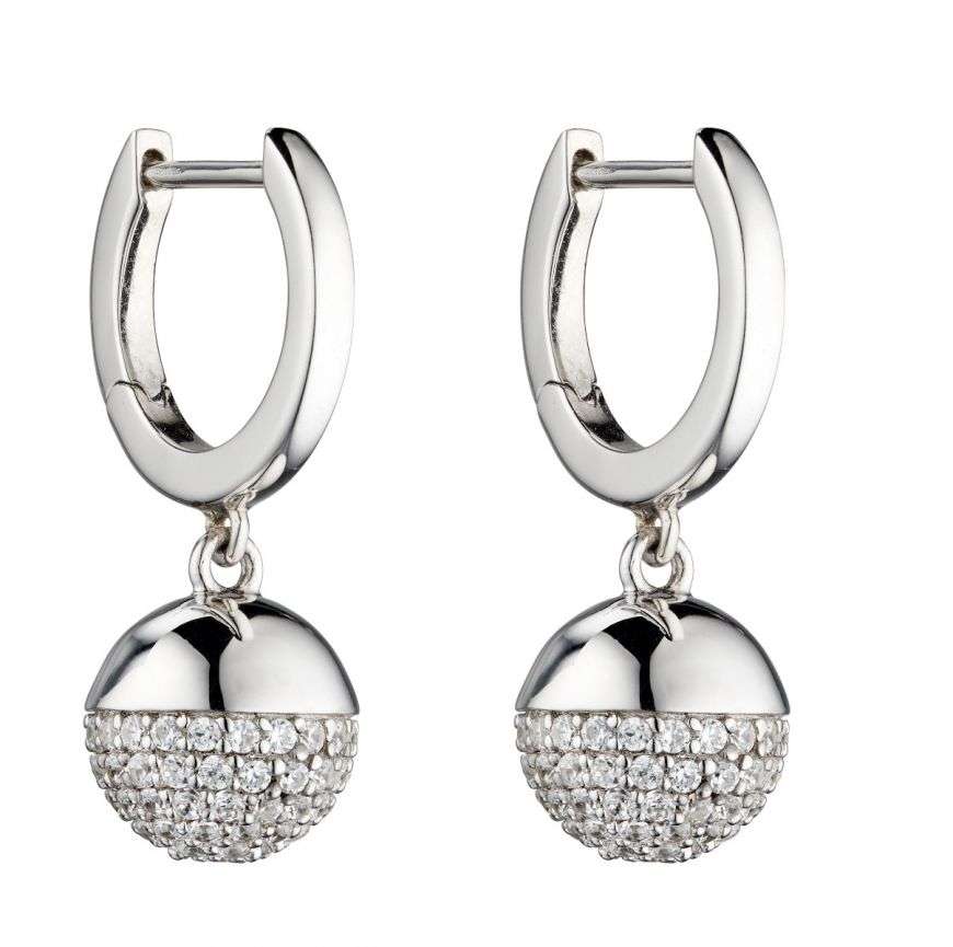 Pave Ball Earrings