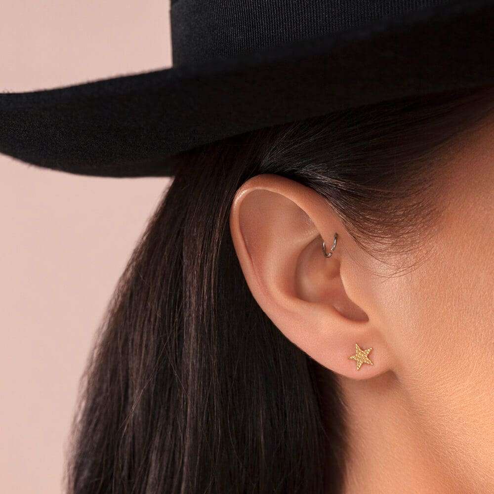 Chlobo Sparkle Star Stud Earring