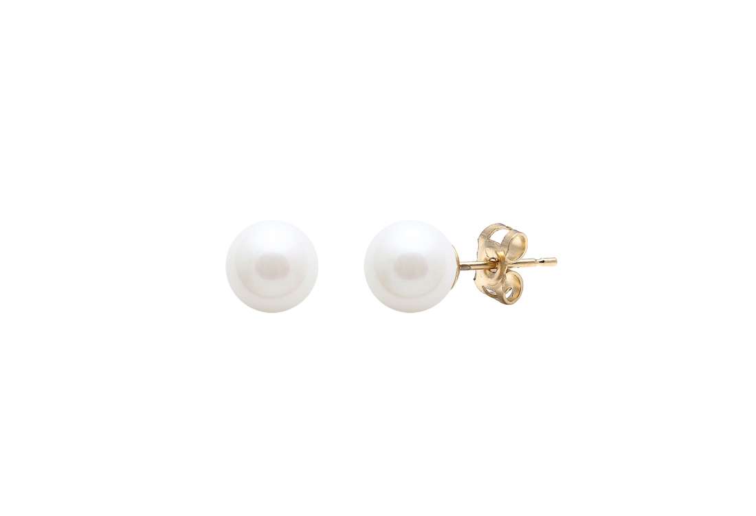 Cultured River Pearl Earring Studs