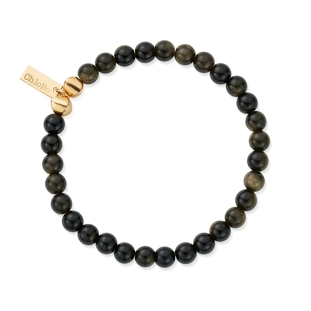 Men's Golden Obsidian Bracelet