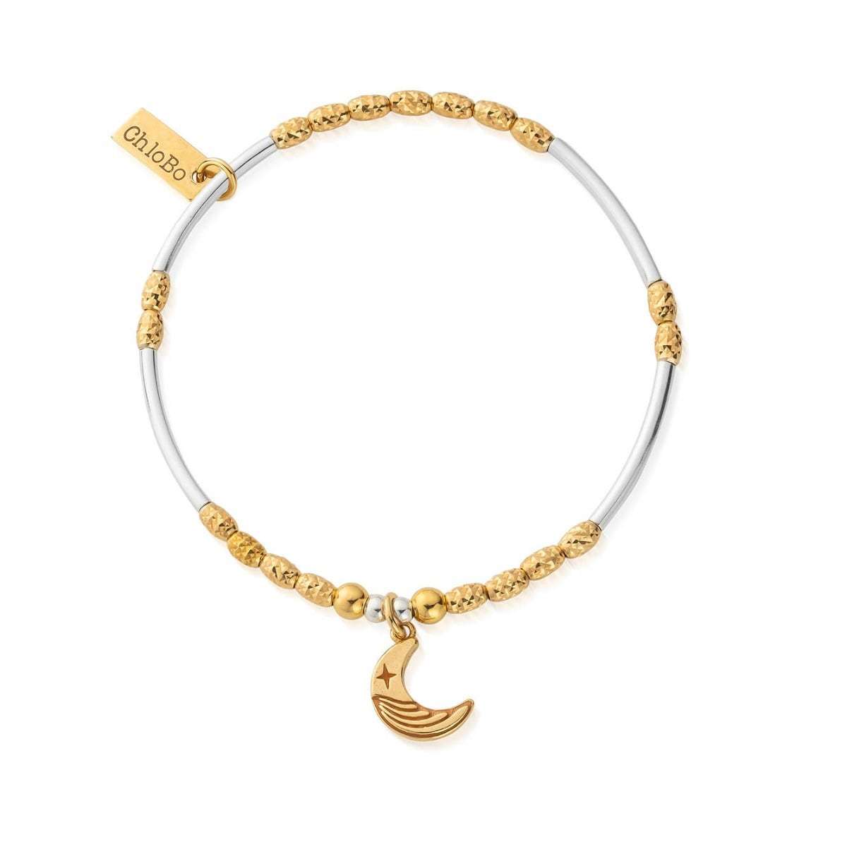 Chlobo Gold and Silver Luna Moon Bracelet
