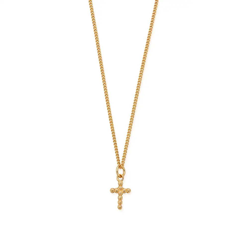 Men's Curb Chain Cross Necklace